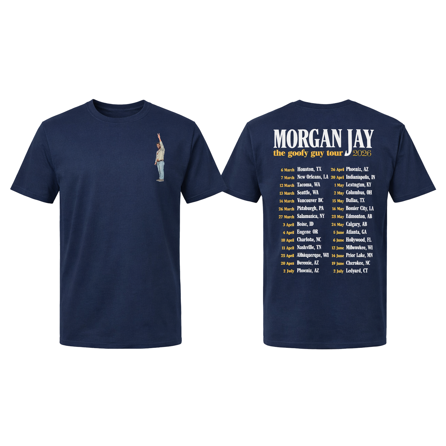 Spring Tour '26 Navy Tee