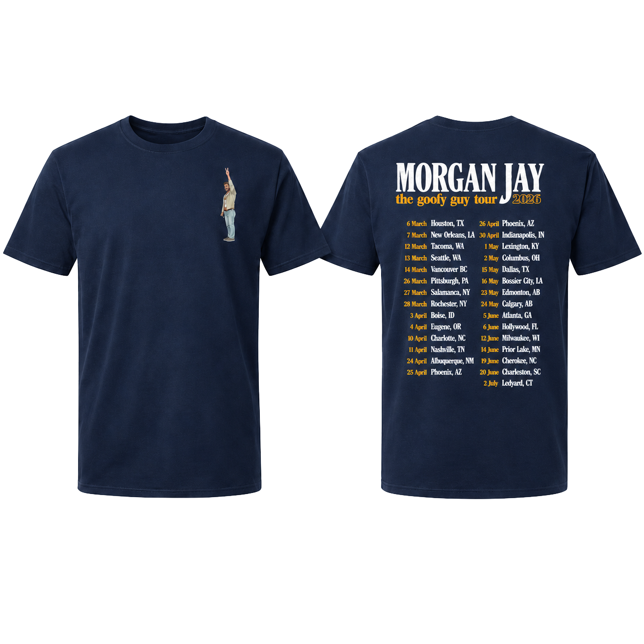 Spring Tour '26 Navy Tee